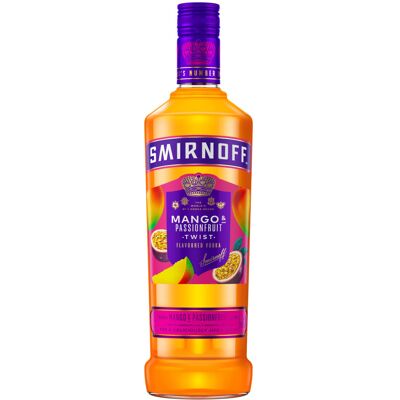 Smirnoff Mango & Passionfruit Twist Flavoured Vodka 37.5% vol 70cl Smirnoff Mango & Passionfruit Twist Flavoured Vodka 37.5% vol 70cl