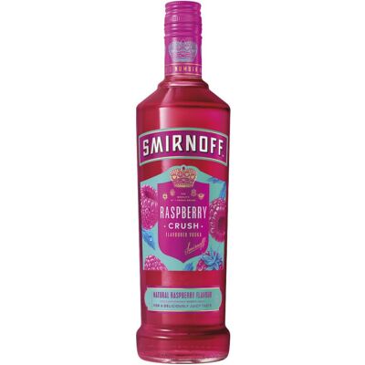Smirnoff Raspberry Crush Flavoured Vodka 37.5% vol 70cl Made w/ Smirnoff Raspberry Crush Flavoured Vodka 37.5% vol 70cl Made w/
