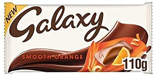 Galaxy Smooth Orange Milk Chocolate Bar, Chocolate Gift, Movie Night Snacks, Sha