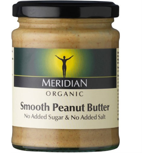 Meridian Organic Smooth Peanut Butter - 100% Nuts - 280g Meridian Organic Smooth Peanut Butter - 100% Nuts - 280g