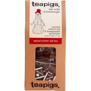 Teapigs Spiced Winter Red Tea – Naturally Caffeine-Free Rooibos with Orange, Cin Teapigs Spiced Winter Red Tea – Naturally Caffeine-Free Rooibos with Orange, Cin