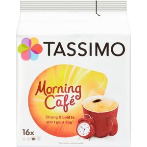 Tassimo Morning Cafe Coffee Pods (Pack of 5, 80 pods in total, 80 servings) Tassimo Morning Cafe Coffee Pods (Pack of 5, 80 pods in total, 80 servings)