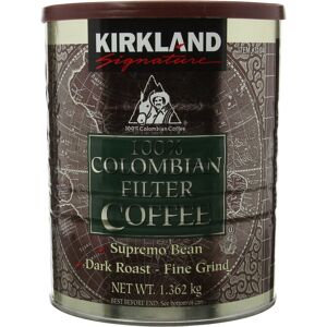 Kirkland Signature - 100% Colombian Filter Coffee Supremo Bean Dark Roast Fine G Kirkland Signature - 100% Colombian Filter Coffee Supremo Bean Dark Roast Fine G