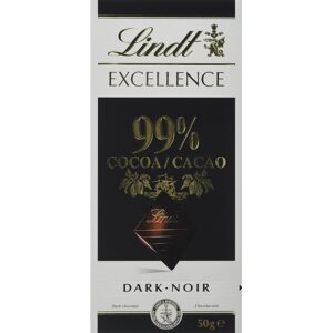 Lindt Excellence 99 Percent 50 g (Pack of 18) Lindt Excellence 99 Percent 50 g (Pack of 18)