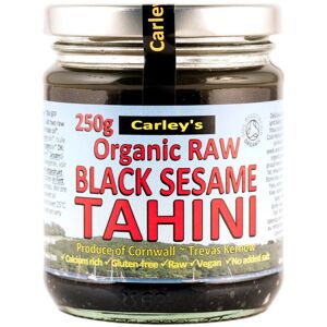 Carleys Carley's Organic Black Sesame Tahini 250g - Raw, Cold-Pressed, Gluten-Free, High Carleys Carley's Organic Black Sesame Tahini 250g - Raw, Cold-Pressed, Gluten-Free, High