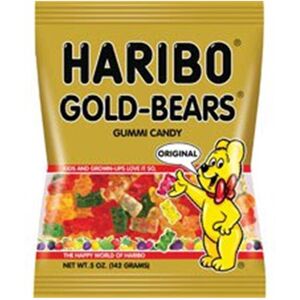 Haribo HRB30220 Gold-Bears Gummi Candy, Multicolor Haribo HRB30220 Gold-Bears Gummi Candy, Multicolor