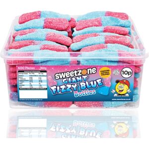 (Giant Fizzy Blue Bottles 60 Pieces, Buy 1) SweetZone Halal Giant Cola Sweet 740 (Giant Fizzy Blue Bottles 60 Pieces, Buy 1) SweetZone Halal Giant Cola Sweet 740