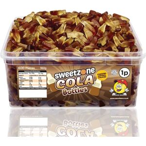 (Cola Bottles 600 Pieces, Buy 1) SweetZone Halal Giant Cola Sweet 740g Tub HMC C (Cola Bottles 600 Pieces, Buy 1) SweetZone Halal Giant Cola Sweet 740g Tub HMC C