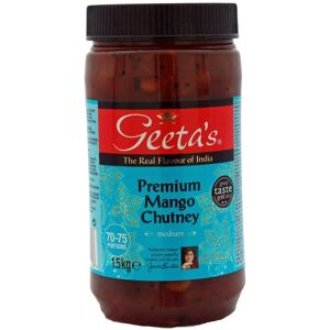 Geeta's Premium Mango Chutney Medium 1.5kg Indian Food Home Work Caterers Cafes Geeta's Premium Mango Chutney Medium 1.5kg Indian Food Home Work Caterers Cafes
