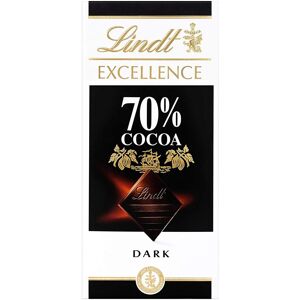 Lindt Excellence Dark 70% Cocoa Chocolate Bar Each 100g Lindt Excellence Dark 70% Cocoa Chocolate Bar Each 100g