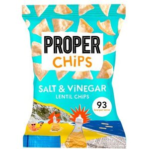 (Salt & Vinegar 24g x 20) Properchips Lentil Chips 24g (20 Pack) (Salt & Vinegar 24g x 20) Properchips Lentil Chips 24g (20 Pack)