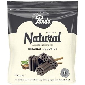 Panda - Original Liquorice Cuts - 240g x12 - Bag - Licorice Panda - Original Liquorice Cuts - 240g x12 - Bag - Licorice