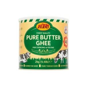 KTC Finest Quality Pure Butter Ghee Desi Dezi Ghee Frying Cooking 2kg Tin KTC Finest Quality Pure Butter Ghee Desi Dezi Ghee Frying Cooking 2kg Tin