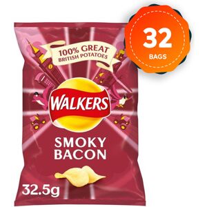 32 x Walkers Crisps Smokey Bacon 32.5g 32 x Walkers Crisps Smokey Bacon 32.5g