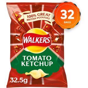 32 x Walkers Crisps Box Tomato Ketchup 32.5g 32 x Walkers Crisps Box Tomato Ketchup 32.5g