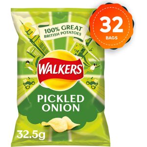 32 x Walkers Crisps Box Pickled Onion 32.5g 32 x Walkers Crisps Box Pickled Onion 32.5g