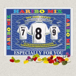 Personalised Gift Products (Haribo Mix) Leeds Football Shirt Gift Boxed Sweets Available In Vanilla Fudge, Personalised Gift Products (Haribo Mix) Leeds Football Shirt Gift Boxed Sweets Available In Vanilla Fudge,