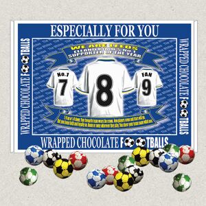 Personalised Gift Products (Chocolate Footballs) Leeds Football Shirt Gift Boxed Sweets Available In Vanill Personalised Gift Products (Chocolate Footballs) Leeds Football Shirt Gift Boxed Sweets Available In Vanill