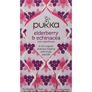 Pukka Elderberry & Echinacea, Organic Herbal Fruit Tea (4 Pack, 80 Tea Bags) Pukka Elderberry & Echinacea, Organic Herbal Fruit Tea (4 Pack, 80 Tea Bags)