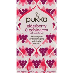 Pukka Herbal AYURVEDA Organic Elderberry & Echinacea - R 20bags (Pack of 8) Pukka Herbal AYURVEDA Organic Elderberry & Echinacea - R 20bags (Pack of 8)
