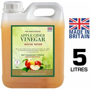 Pure Source Nutrition (5 Litres) Apple Cider Vinegar Pure RAW Detox Weight Loss PSN Pure Source Nutrition (5 Litres) Apple Cider Vinegar Pure RAW Detox Weight Loss PSN