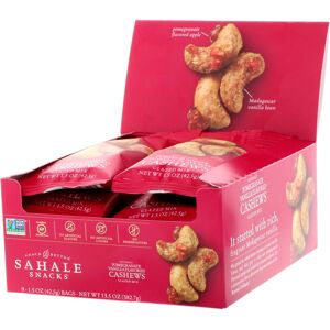 Sahale Snacks, Glazed Mix, Pomegranate Vanilla Flavored Cashews, 9 Packs, 1.5 o Sahale Snacks, Glazed Mix, Pomegranate Vanilla Flavored Cashews, 9 Packs, 1.5 o