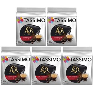 Tassimo T Discs L'OR Splendente Pods, (Pack of 5, Total 80 Drinks) Tassimo T Discs L'OR Splendente Pods, (Pack of 5, Total 80 Drinks)