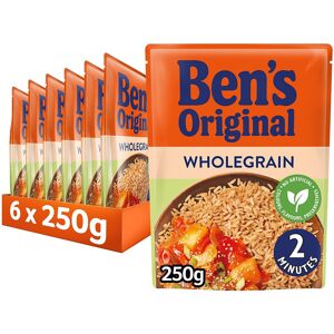 MARS FOOD BEN'S ORIGINAL Wholegrain Brown Microwave Rice, Bulk Multipack 6 x 250g pouches MARS FOOD BEN'S ORIGINAL Wholegrain Brown Microwave Rice, Bulk Multipack 6 x 250g pouches