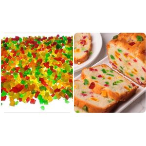 Balsara's 100g Tutti Frutti Mix Sweet Fruit Candy Bright Coloured Candied Fruit Dessert I Balsara's 100g Tutti Frutti Mix Sweet Fruit Candy Bright Coloured Candied Fruit Dessert I