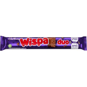 Cadbury Wispa Duo Chocolate Bars - 32x47.7g Cadbury Wispa Duo Chocolate Bars - 32x47.7g