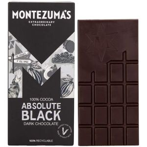 Montezuma's Chocolate Montezuma's Absolute Black 100% Cocoa Dark Chocolate GlutenFree and Vegan 90g Ba Montezuma's Chocolate Montezuma's Absolute Black 100% Cocoa Dark Chocolate GlutenFree and Vegan 90g Ba