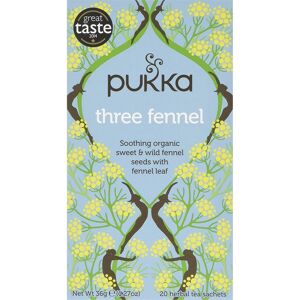 Pukka Three Fennel, Organic Herbal Tea (4 Pack, Total 80 Tea bags) Pukka Three Fennel, Organic Herbal Tea (4 Pack, Total 80 Tea bags)