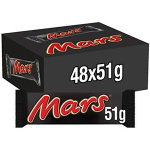 Mars Chocolate Bars, Chocolate, Caramel and Nougat Bars Bulk Box, 48 Packs of 51 Mars Chocolate Bars, Chocolate, Caramel and Nougat Bars Bulk Box, 48 Packs of 51