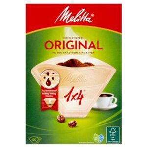 Melitta Original Coffee 1x4 Filter Papers 40's (2 Boxes - 80 Filters) Melitta Original Coffee 1x4 Filter Papers 40's (2 Boxes - 80 Filters)