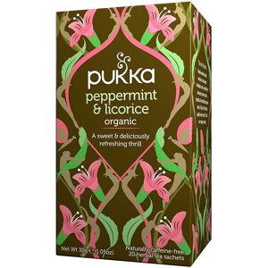 Pukka Peppermint & Licorice, Organic Herbal Tea (4 Pack, Total 80 Tea bags) Pukka Peppermint & Licorice, Organic Herbal Tea (4 Pack, Total 80 Tea bags)