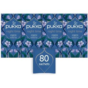Pukka Night Time Organic Herbal Tea, 20 Teabags, Pack of 4 Pukka Night Time Organic Herbal Tea, 20 Teabags, Pack of 4
