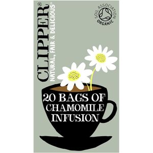 Clipper Organic Infusion Chamomile 20 Tea Bags (Pack of 6) Clipper Organic Infusion Chamomile 20 Tea Bags (Pack of 6)