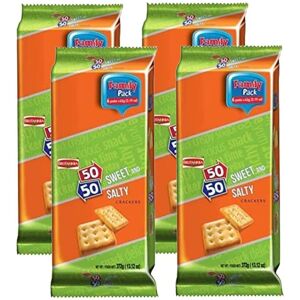 (Pack of 4) Britannia 50-50 Biscuits 372g (Pack of 4) Britannia 50-50 Biscuits 372g