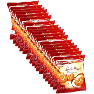 (Pack of 18) Britannia Little Hearts Biscuits 75g (Pack of 18) Britannia Little Hearts Biscuits 75g