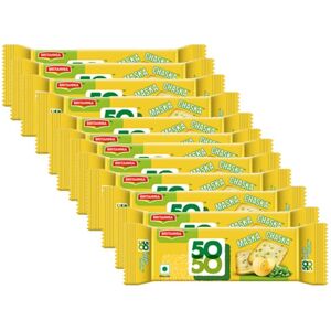 (Pack of 12) Britannia 50-50 Maska Chaska Biscuits 62g (Pack of 12) Britannia 50-50 Maska Chaska Biscuits 62g