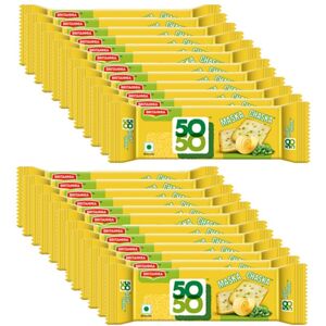 (Pack of 24) Britannia 50-50 Maska Chaska Biscuits 62g (Pack of 24) Britannia 50-50 Maska Chaska Biscuits 62g
