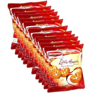 (Pack of 12) Britannia Little Hearts Biscuits 75g (Pack of 12) Britannia Little Hearts Biscuits 75g