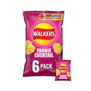 Walkers Prawn Cocktail Multipack Crisps 6 x 25g (Pack of 18) Walkers Prawn Cocktail Multipack Crisps 6 x 25g (Pack of 18)
