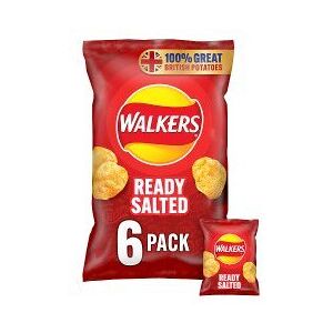 Walkers Ready Salted Multipack Crisps 6x25g (Pack of 18) Walkers Ready Salted Multipack Crisps 6x25g (Pack of 18)