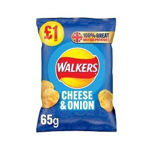 Walkers Cheese & Onion Crisps 65g (Pack of 15) Walkers Cheese & Onion Crisps 65g (Pack of 15)