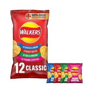 Walkers Classic Variety Multipack Crisps 12x25g (Pack of 15) Walkers Classic Variety Multipack Crisps 12x25g (Pack of 15)