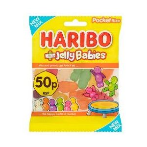 HARIBO Little Jelly Babies Bag 60g (Pack of 20) HARIBO Little Jelly Babies Bag 60g (Pack of 20)
