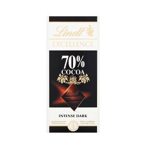 Lindt EXCELLENCE 70% Cocoa Intense Dark 100g (Pack of 1) Lindt EXCELLENCE 70% Cocoa Intense Dark 100g (Pack of 1)