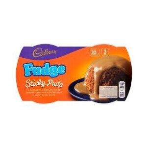 Cadbury Fudge Sticky Puds 2 x 95g (Pack of 4) Cadbury Fudge Sticky Puds 2 x 95g (Pack of 4)