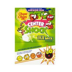 Chupa Chups 200 Center Shock Sour Mixed Flavours 800g (Pack of 200) Chupa Chups 200 Center Shock Sour Mixed Flavours 800g (Pack of 200)